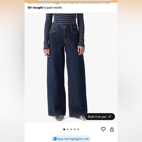 Levi's Indigo Denim Jeans - Picture 6 of 10